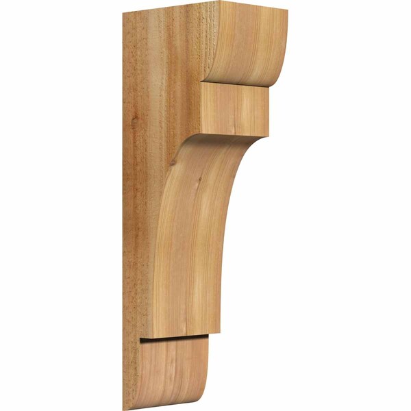 Ekena Millwork New Brighton Rough Sawn Corbel, Western Red Cedar, 6"W x 8"D x 24"H COR06X08X24NEB00RWR - main